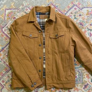 The Montana Flannel-Lined Canvas Trucker Work jacket